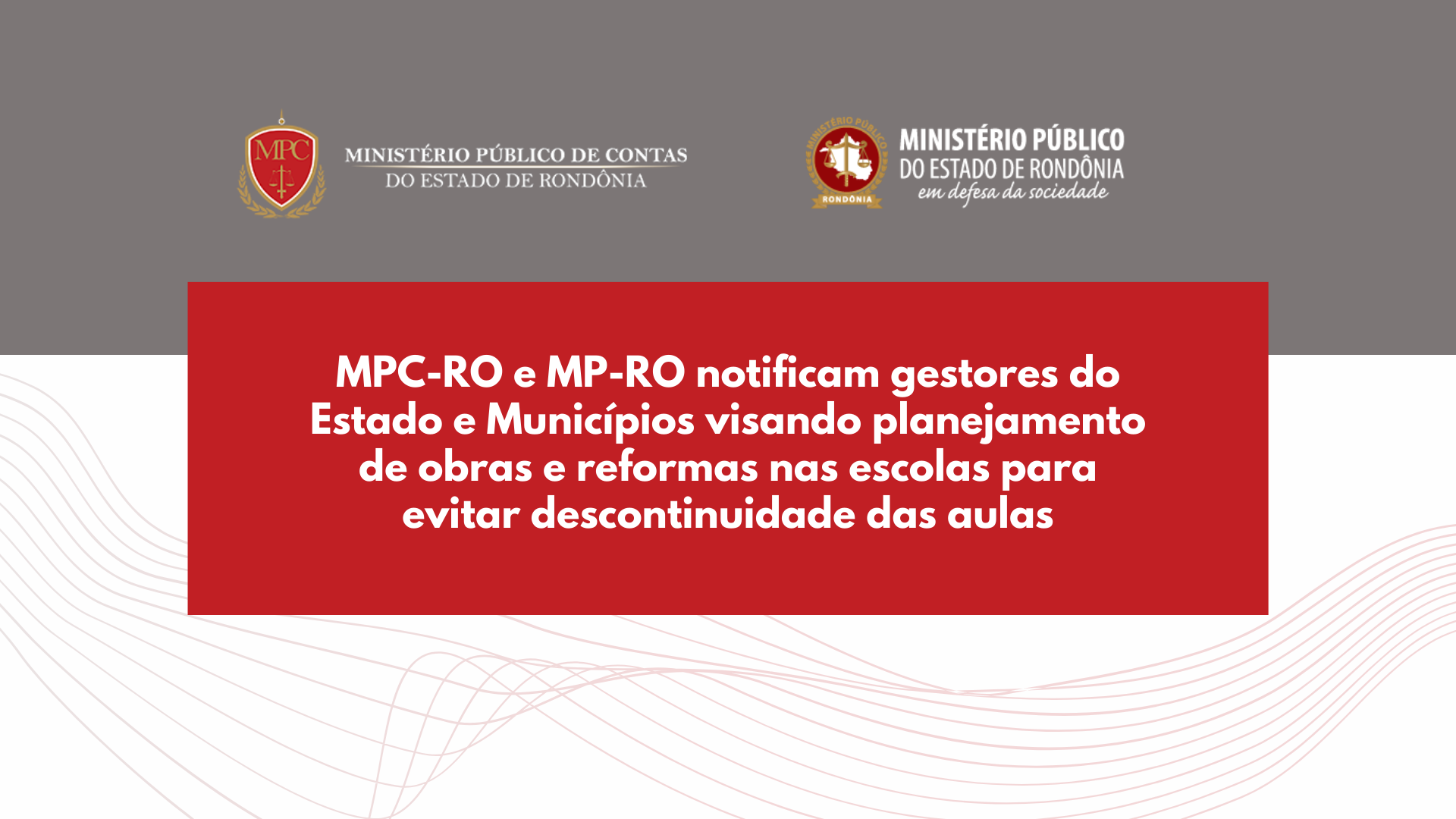 Mpc Ro E Mp Ro Notificam Gestores Do Estado E Munic Pios Visando