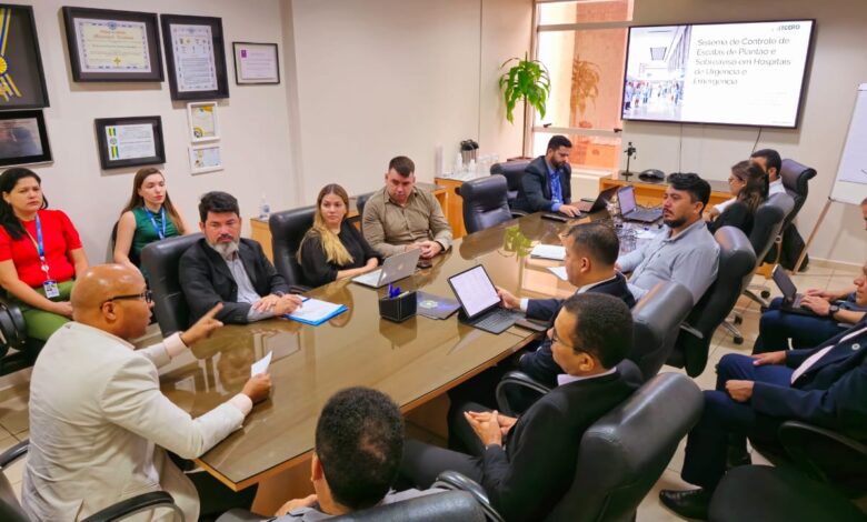 O presidente do TCE-RO, Wilber Coimbra, abriu a reunião, realizada nesta segunda-feira